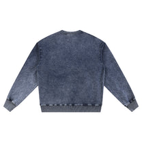 SM Denim Wash Sweatshirt navy back