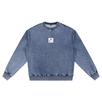 SM Denim Wash Sweatshirt chambray front