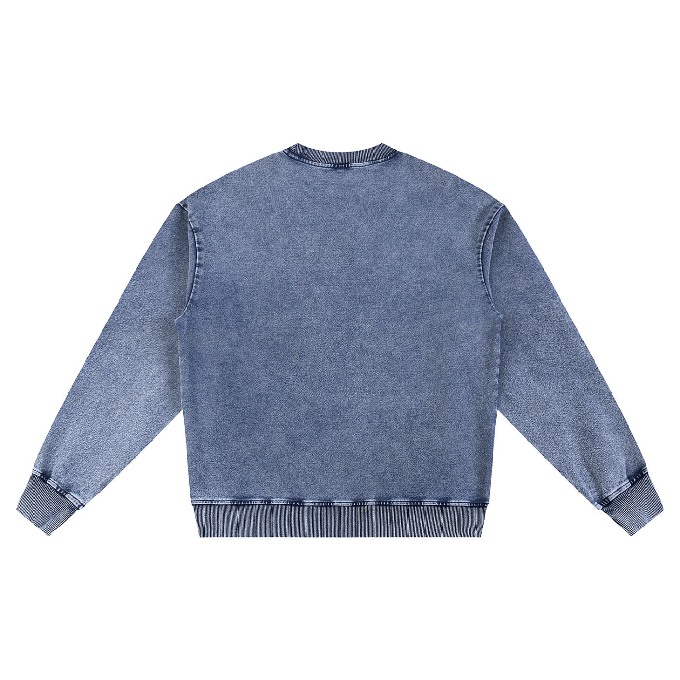 SM Denim Wash Sweatshirt chambray back