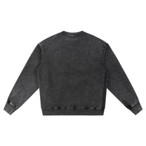 SM Denim Wash Sweatshirt midnight black back