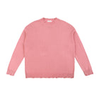 SM Sig. Washed Distress Knit Sweater pink front