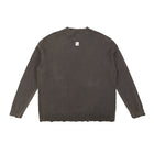 SM Sig. Washed Distress Knit Sweater brown back