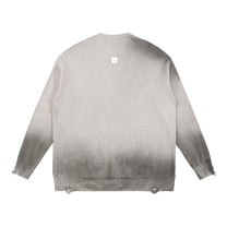 SM Sig. Washed Distress Knit Sweater warm grey back