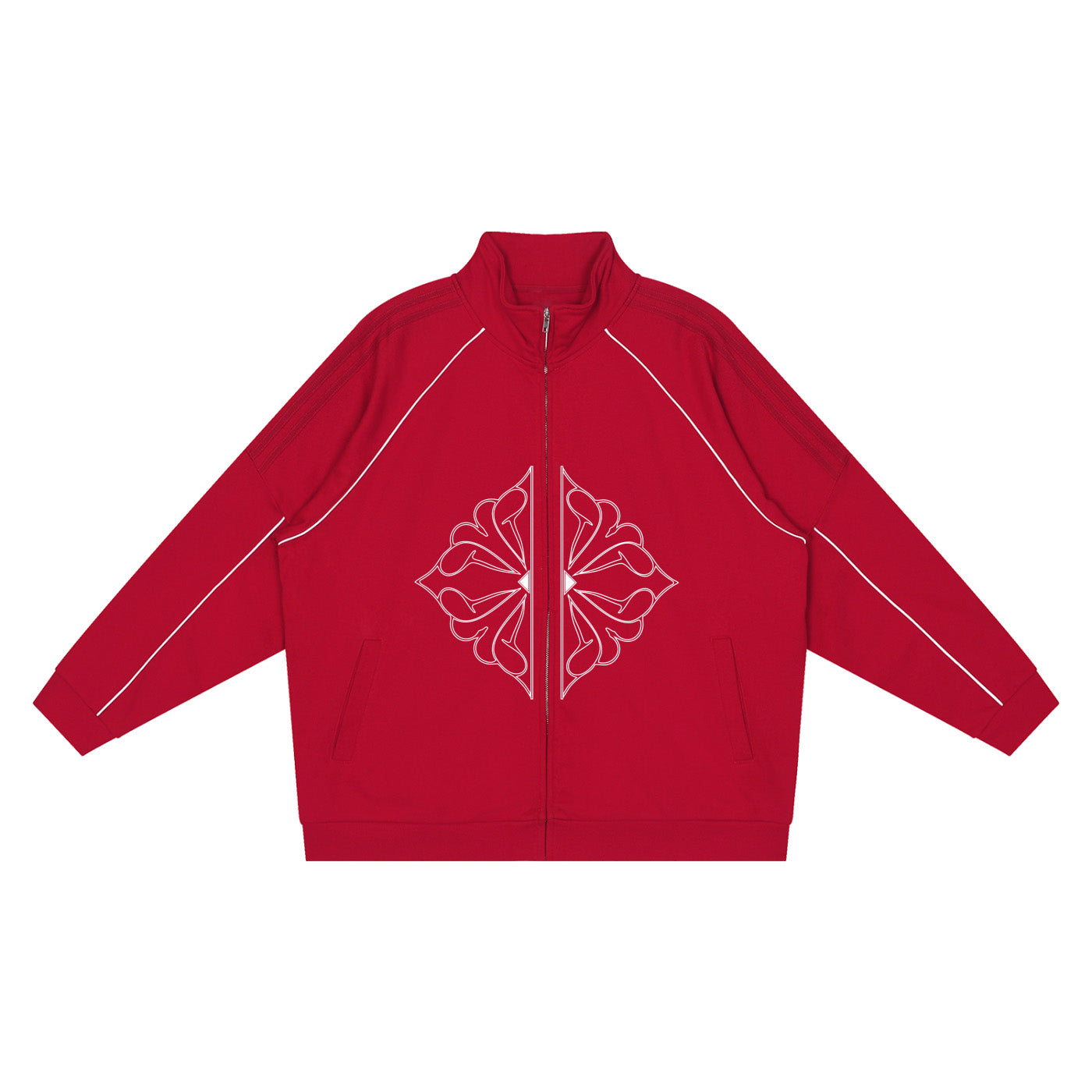 SM Fleur Eclipse Jacket crimson front