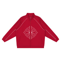 SM Fleur Eclipse Jacket crimson front