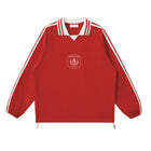 SM Royal Emblem Panel Sweatshirt red front