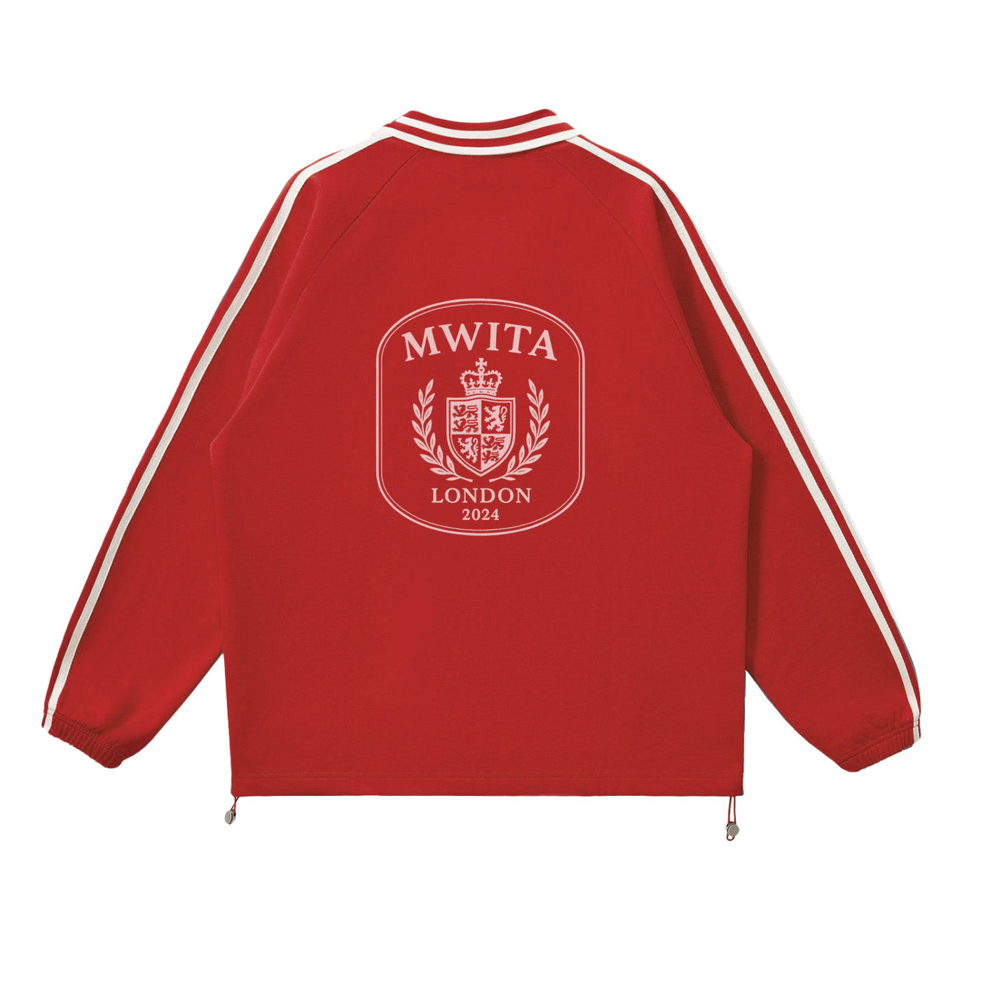 SM Royal Emblem Panel Sweatshirt red back