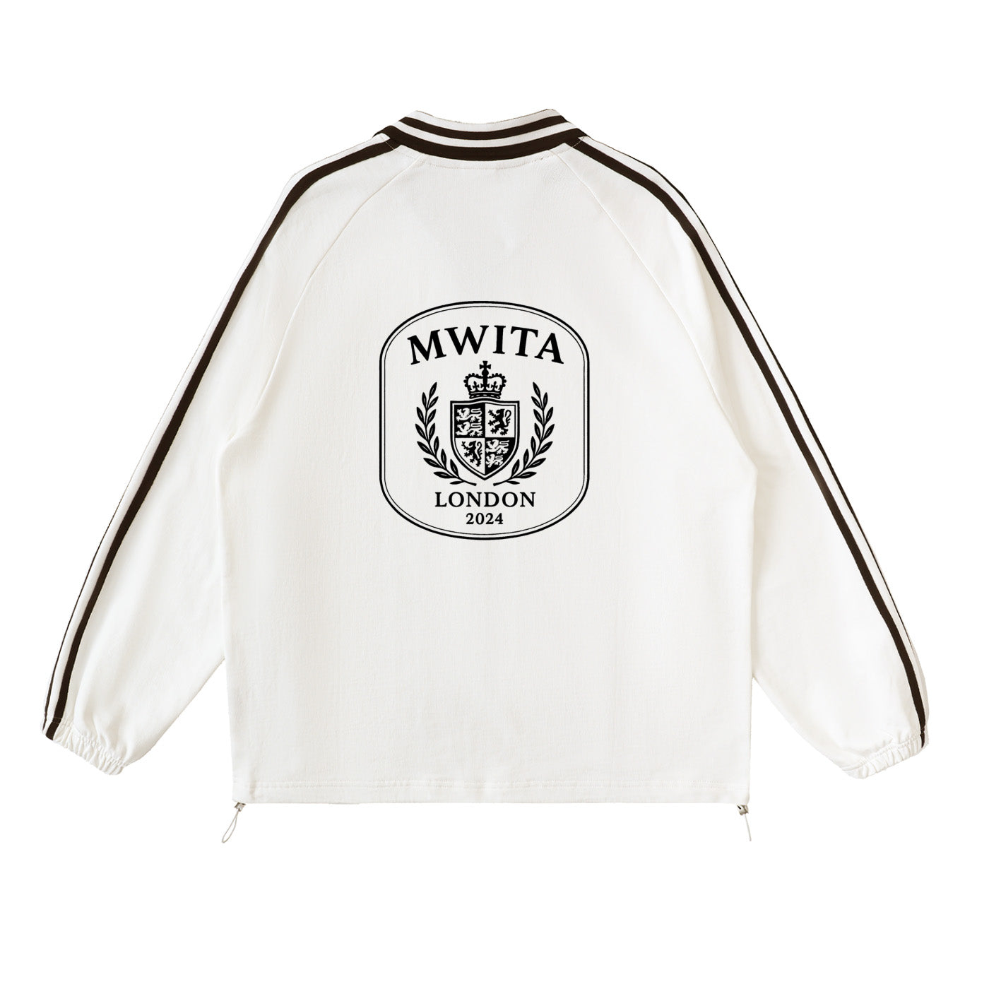 SM Royal Emblem Panel Sweatshirt white back