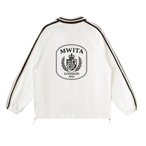 SM Royal Emblem Panel Sweatshirt white back