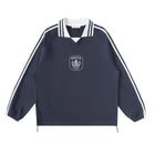 SM Royal Emblem Panel Sweatshirt blue front