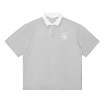 SM Royal Emblem Polo T-shirt grey front