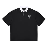 SM Royal Emblem Polo T-shirt black front
