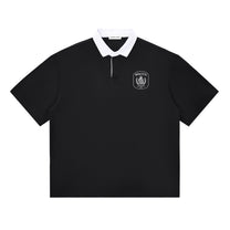 SM Royal Emblem Polo T-shirt black front