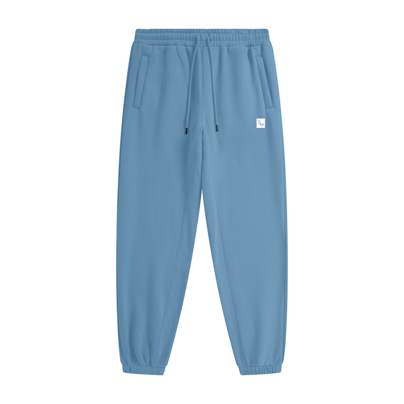 SM Sig. Fleece Joggers slate blue front
