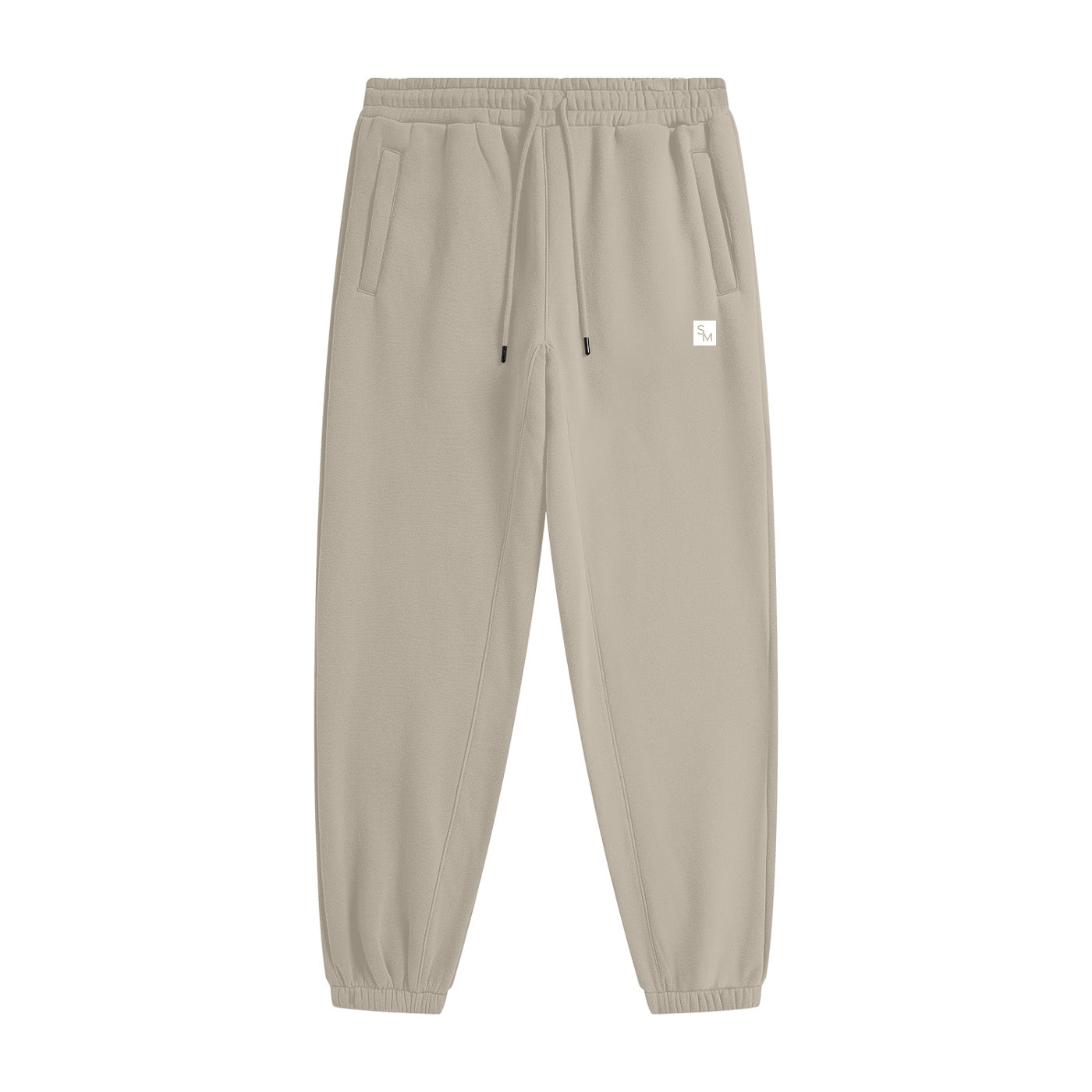 SM Sig. Fleece Joggers sand front