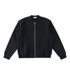 SM Sig. Fleeced Varsity Jacket black front