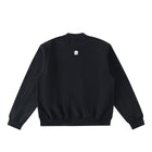 SM Sig. Fleeced Varsity Jacket black back