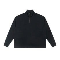 SM Sig. Half-Zip Fleece Sweatshirt black front