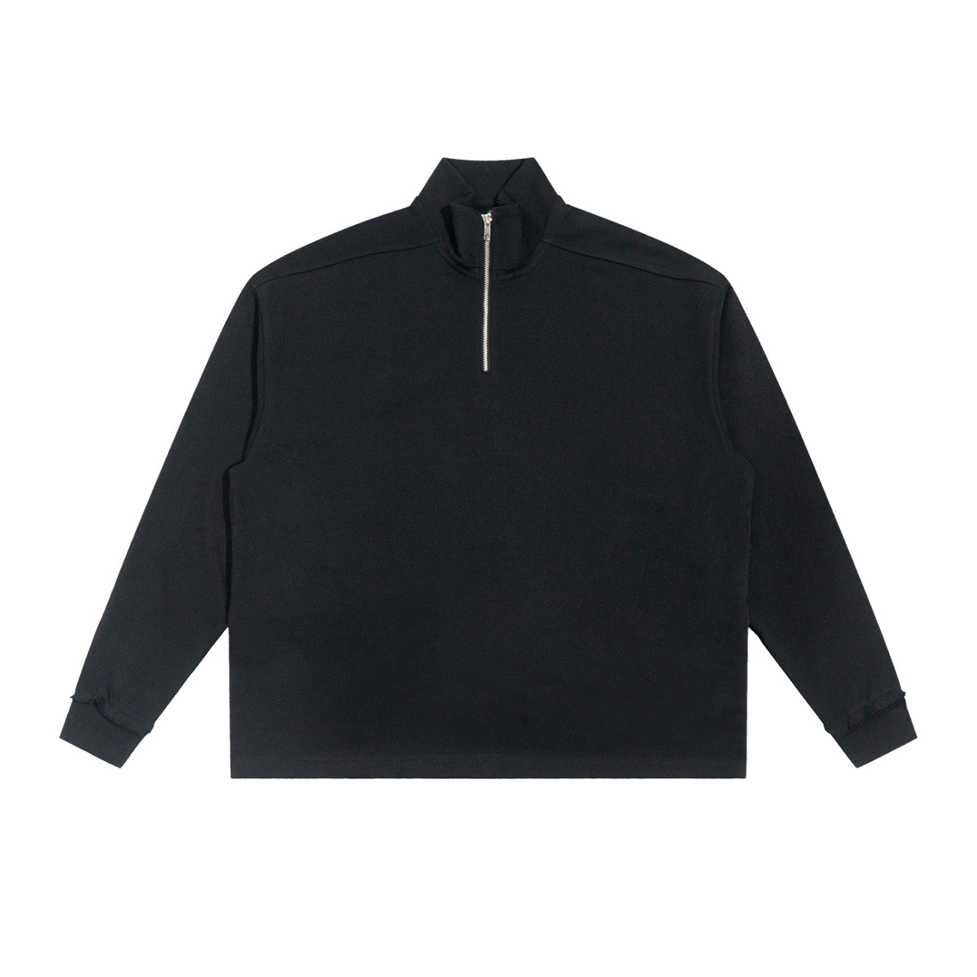 SM Sig. Half-Zip Fleece Sweatshirt black front