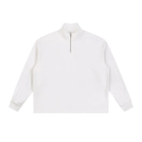 SM Sig. Half-Zip Fleece Sweatshirt white front