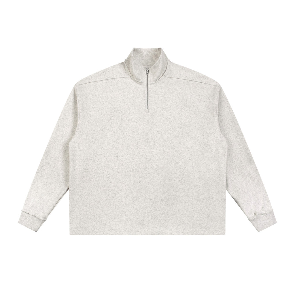 SM Sig. Half-Zip Fleece Sweatshirt grey front