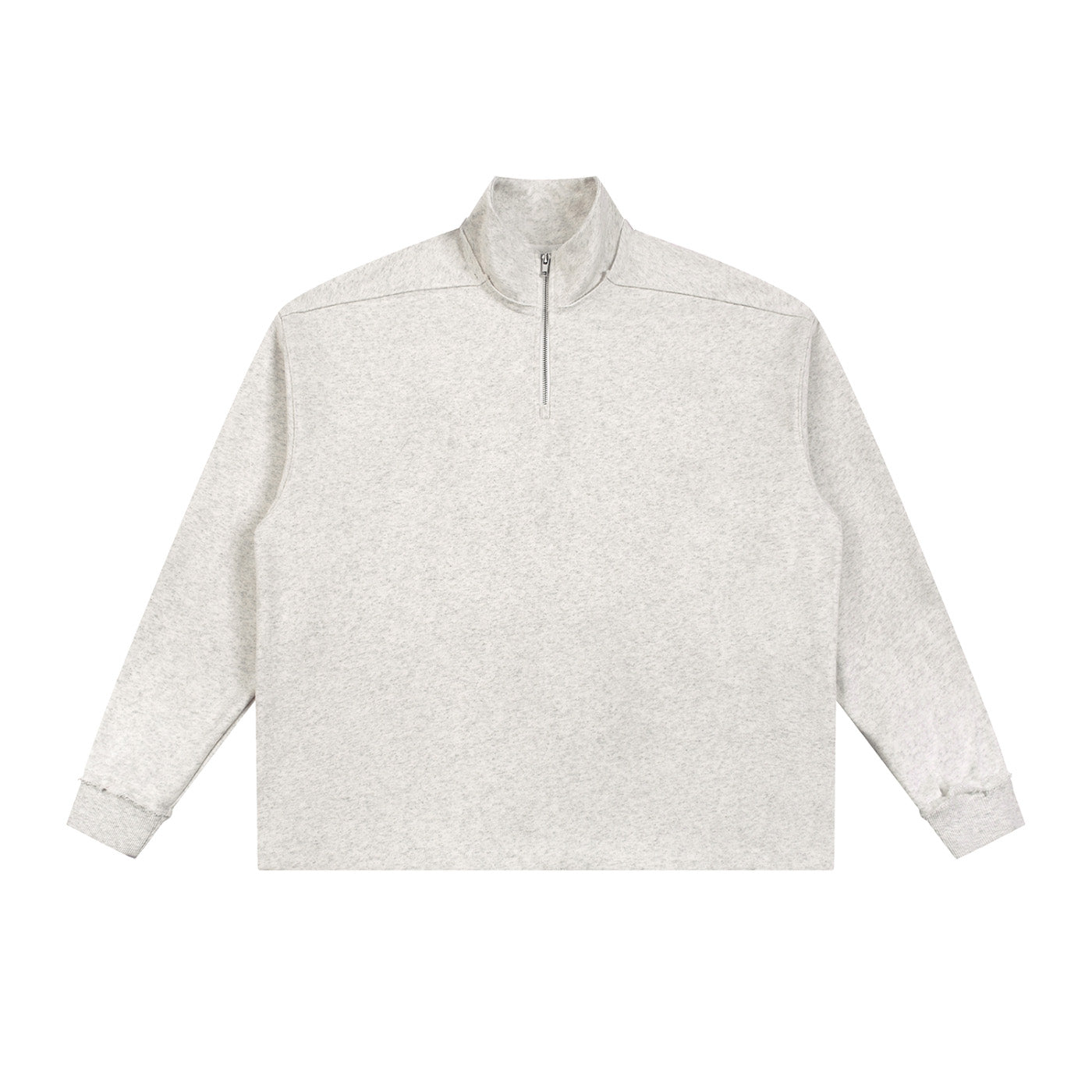 SM Sig. Half-Zip Fleece Sweatshirt grey front