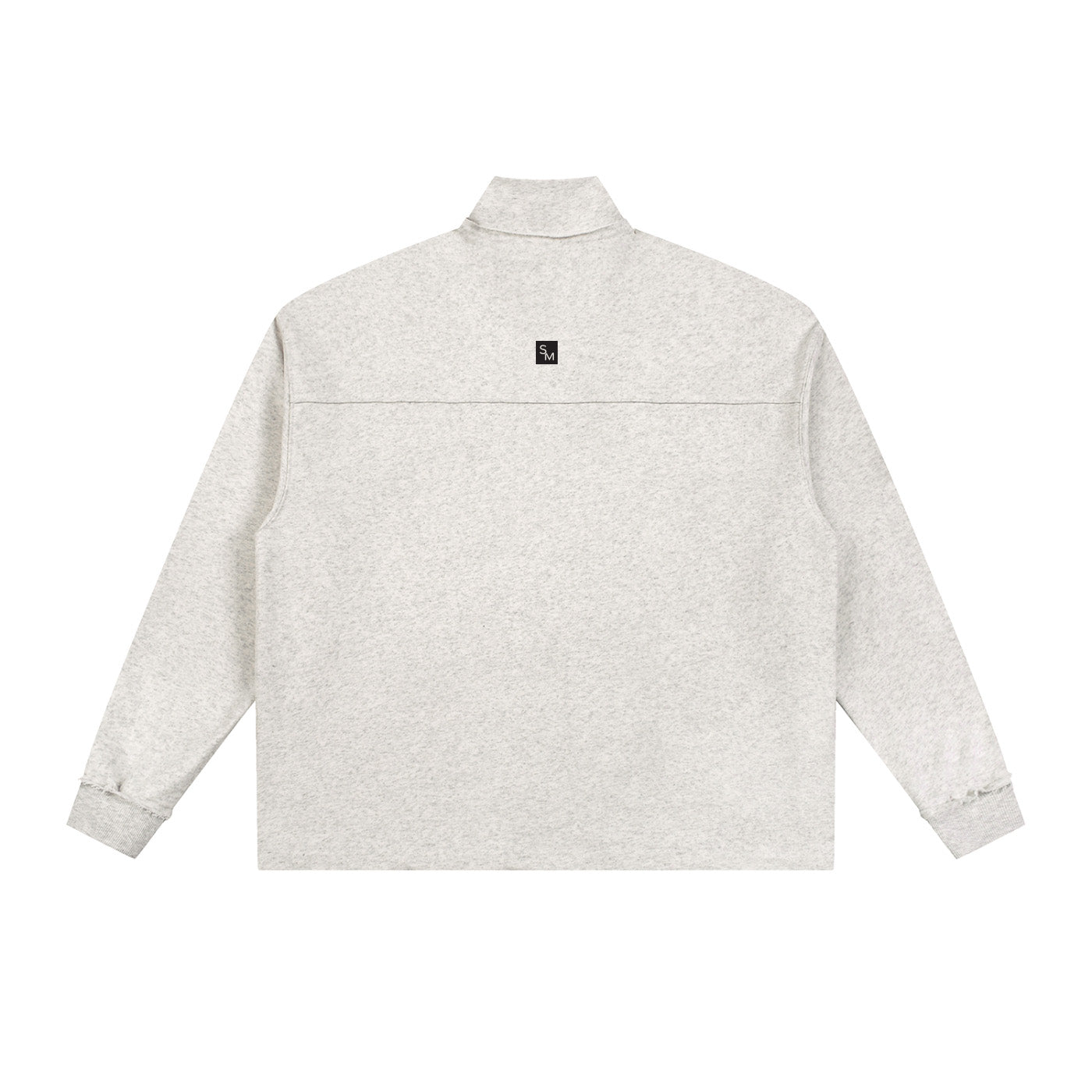 SM Sig. Half-Zip Fleece Sweatshirt grey back