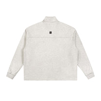 SM Sig. Half-Zip Fleece Sweatshirt grey back