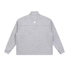 SM Sig. Half-Zip Fleece Sweatshirt flower grey back