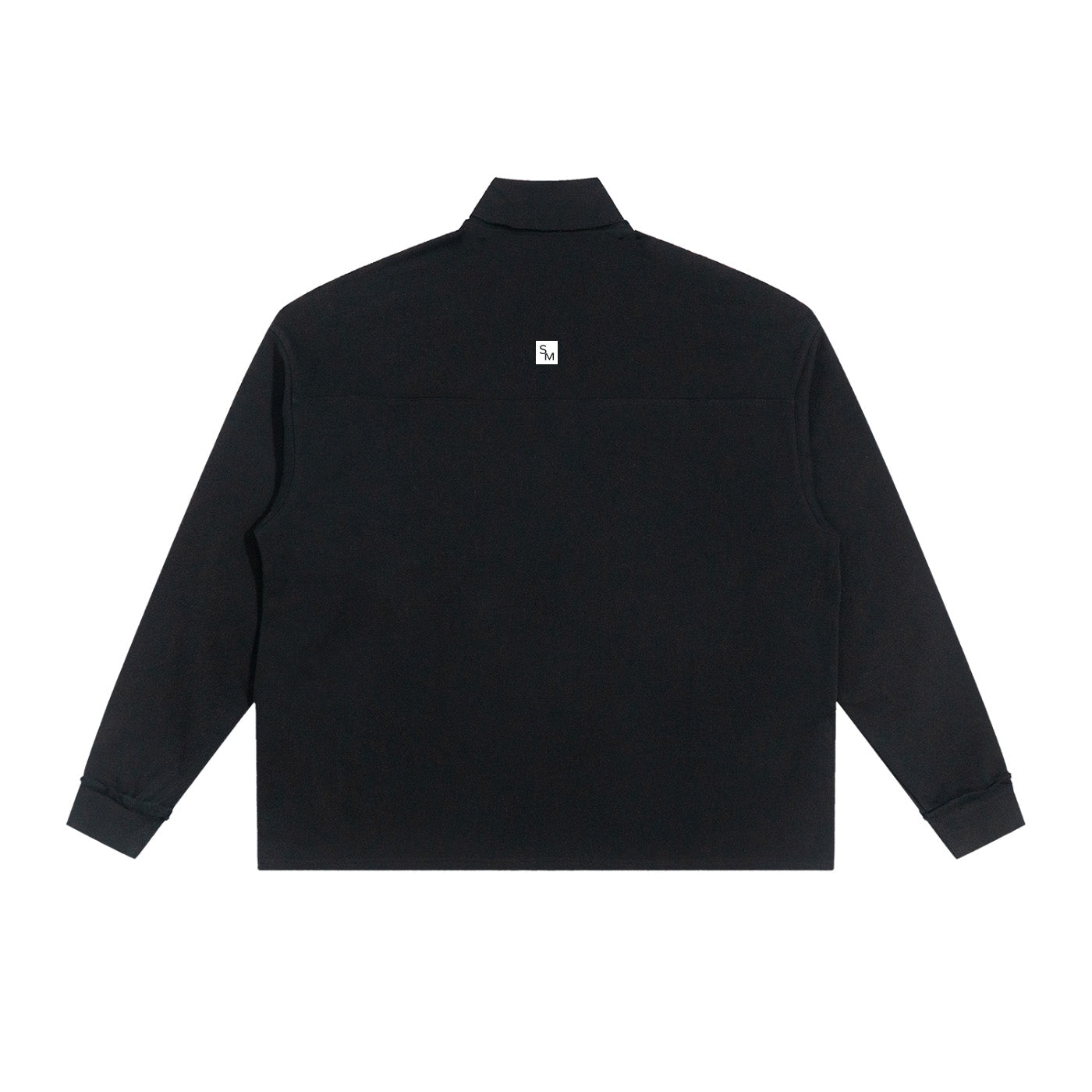 SM Sig. Half-Zip Fleece Sweatshirt black back