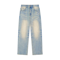 SM Heritage Fade Wide Leg Jeans front blue