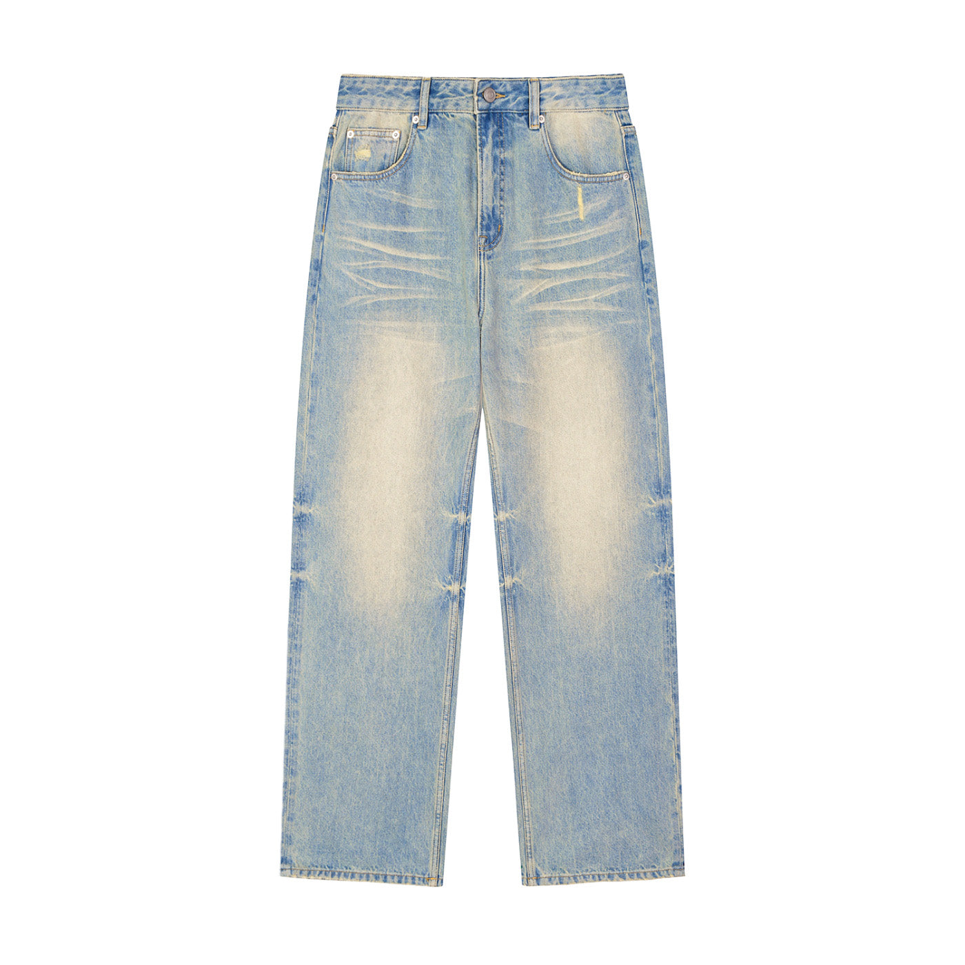 SM Heritage Fade Wide Leg Jeans front blue