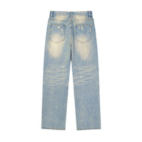 SM Heritage Fade Wide Leg Jeans blue back