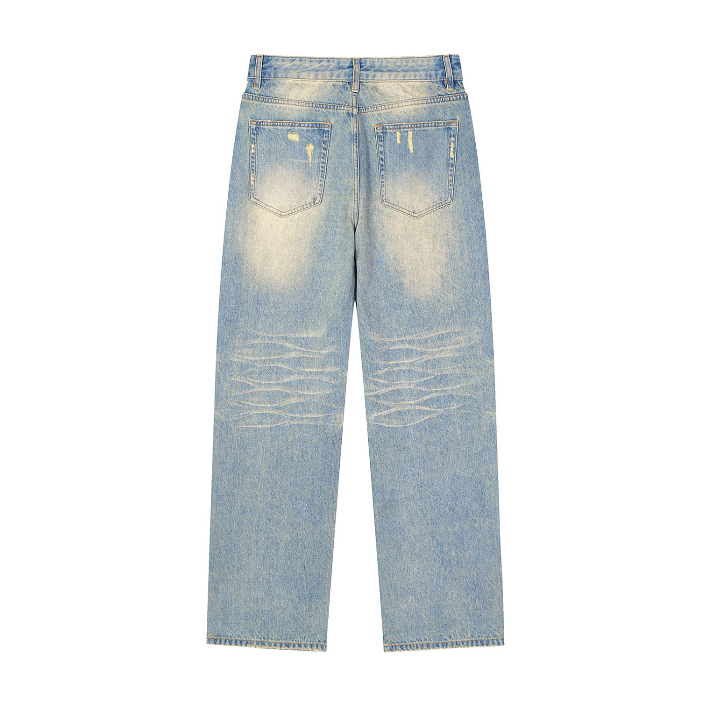 SM Heritage Fade Wide Leg Jeans blue back