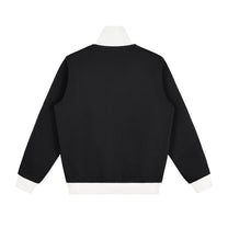 SM Insignia Contrast Trim Jacket black back