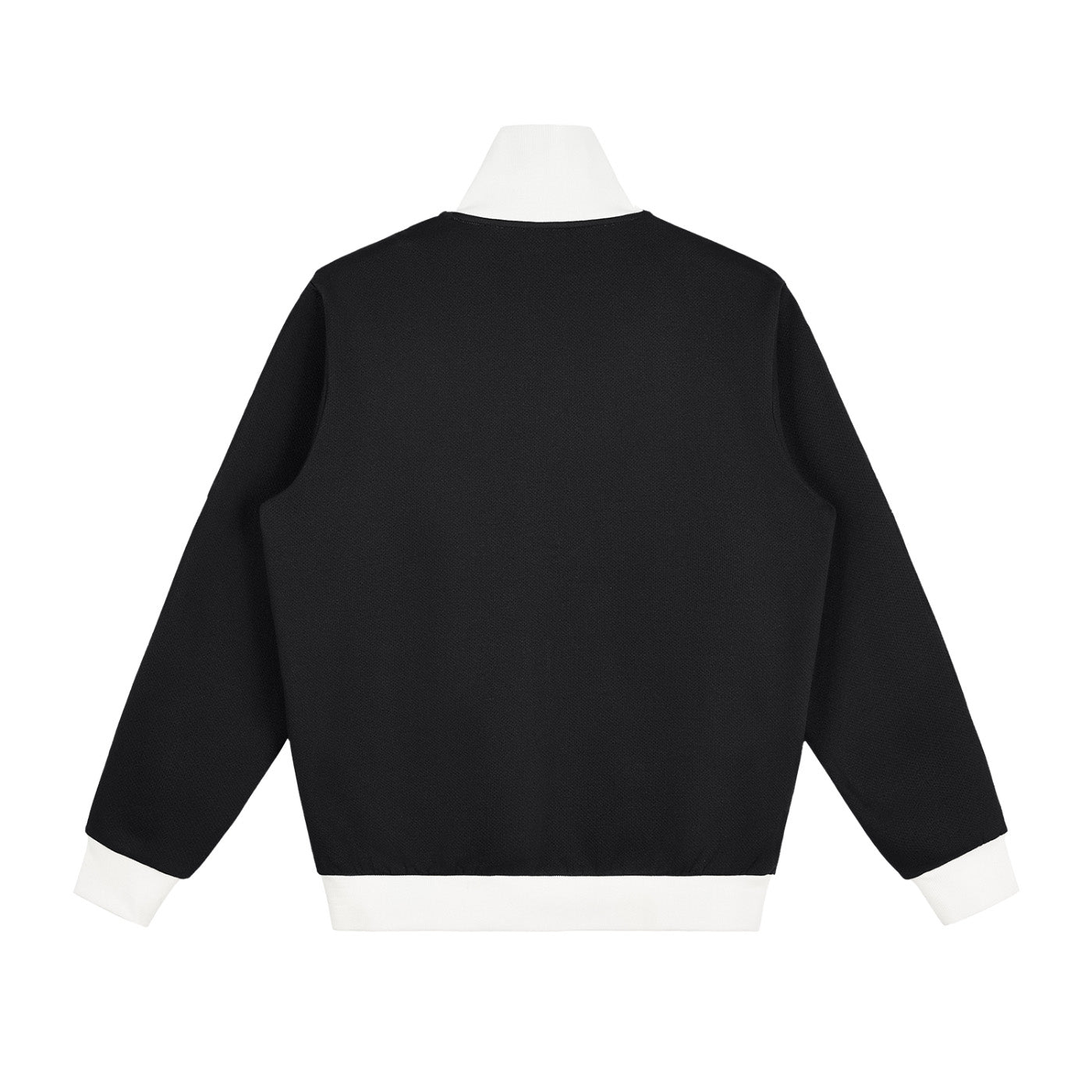 SM Insignia Contrast Trim Jacket black back