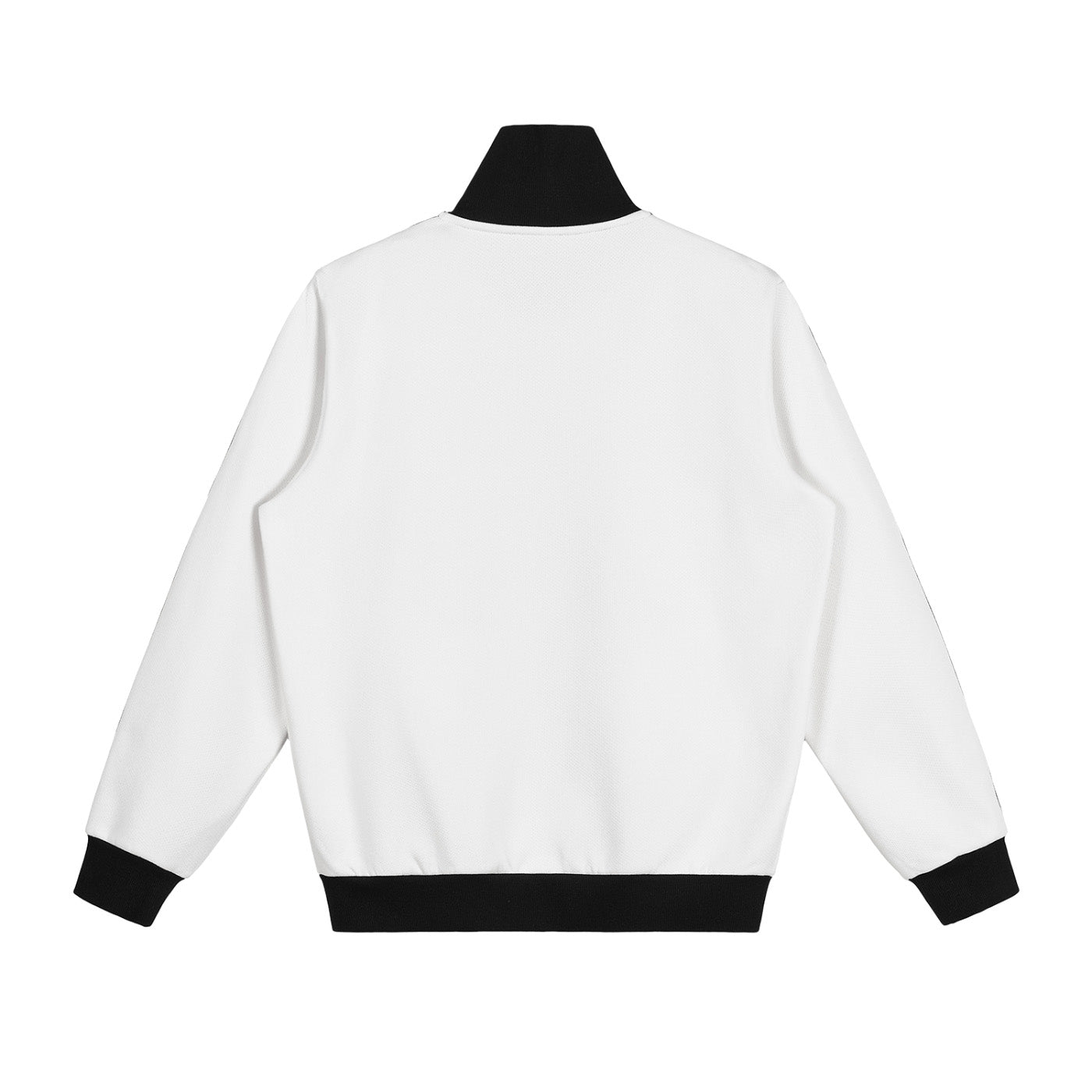 SM Insignia Contrast Trim Jacket white back