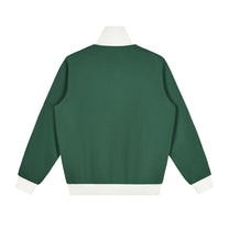 SM Insignia Contrast Trim Jacket green back