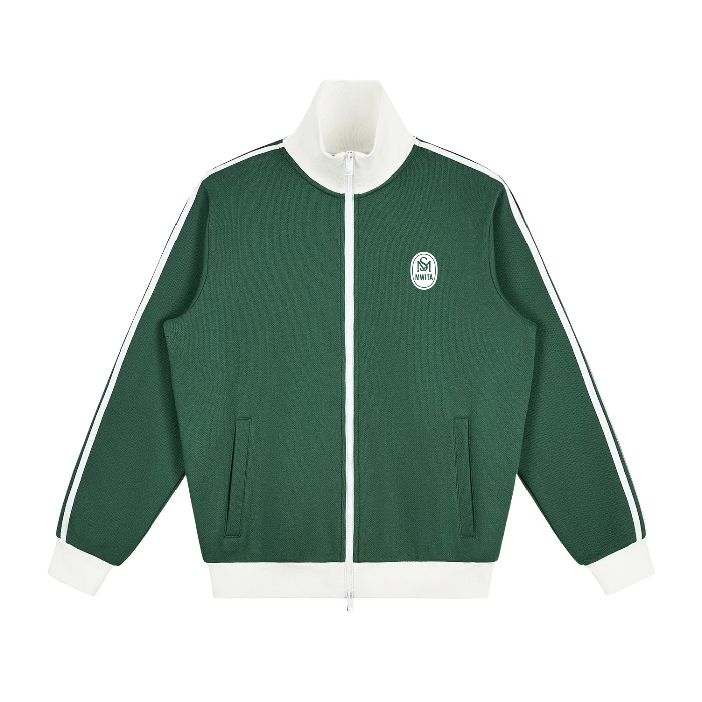 SM Insignia Contrast Trim Jacket green front