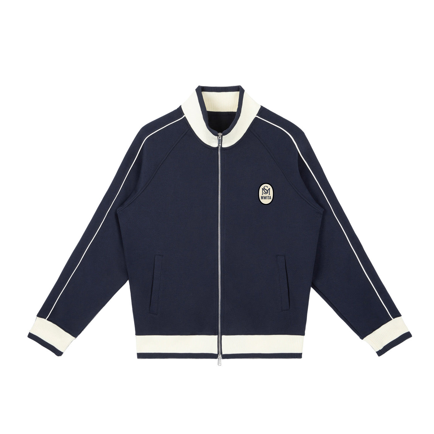 SM Insignia Trim Track Jacket navy front