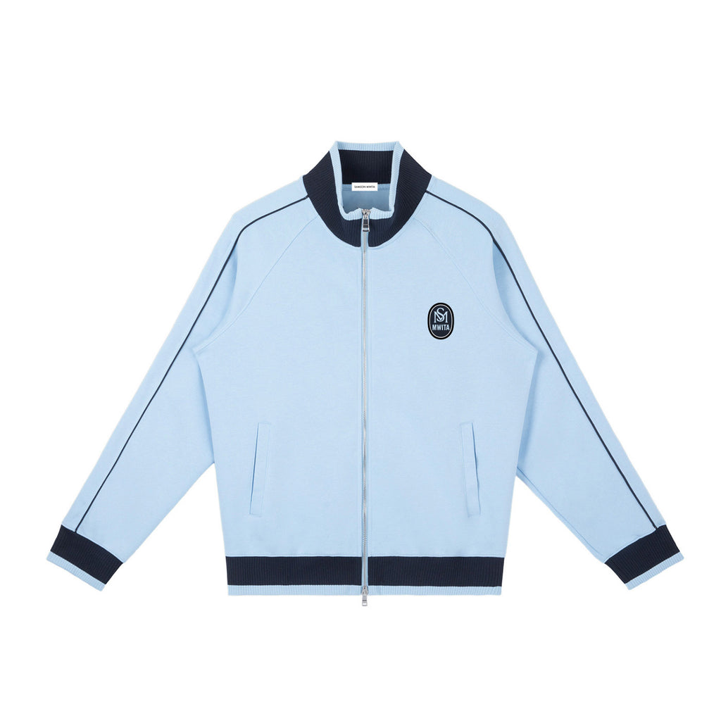 SM Insignia Trim Track Jacket sky blue front