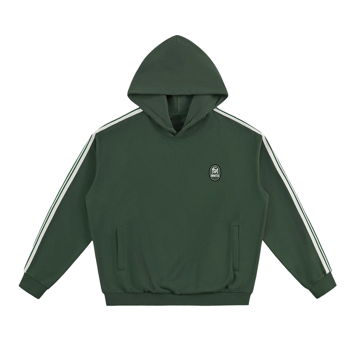 SM Insignia Utility Hoodie green front