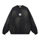 SM Monkey Washed Fleece Sweatshirt black front