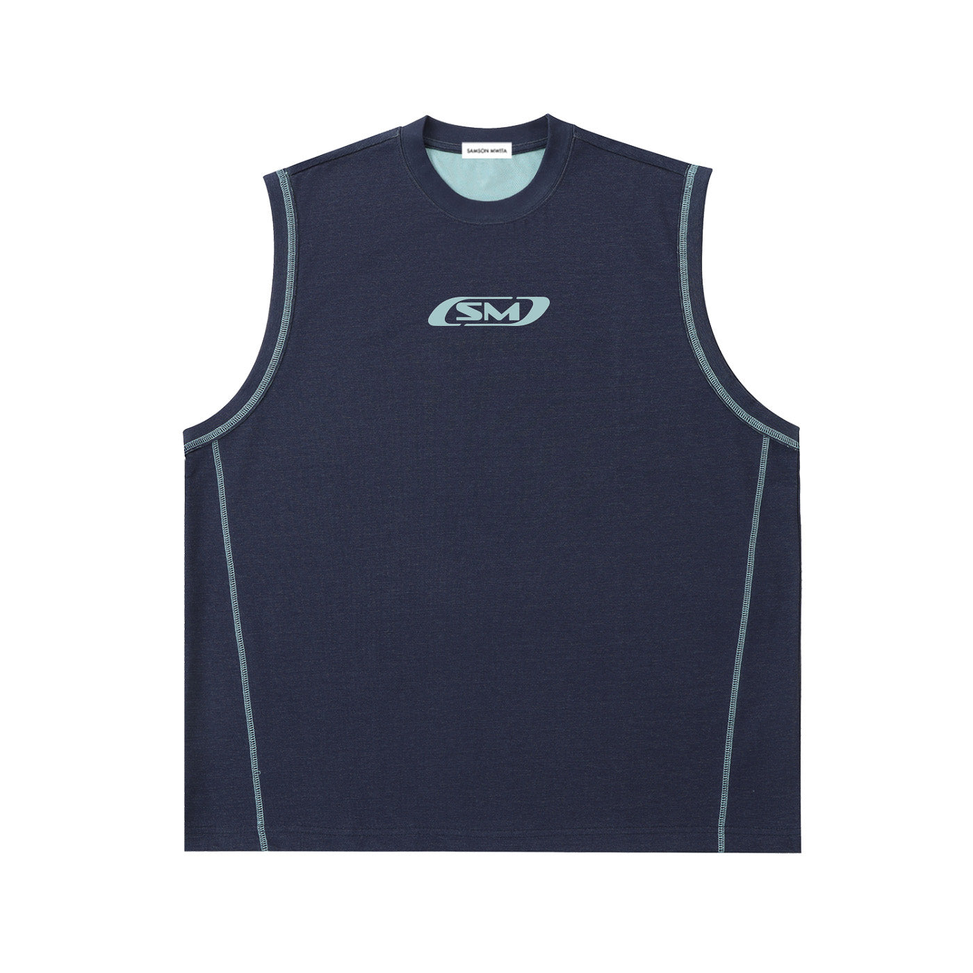 SM Motion Tank Top blue front