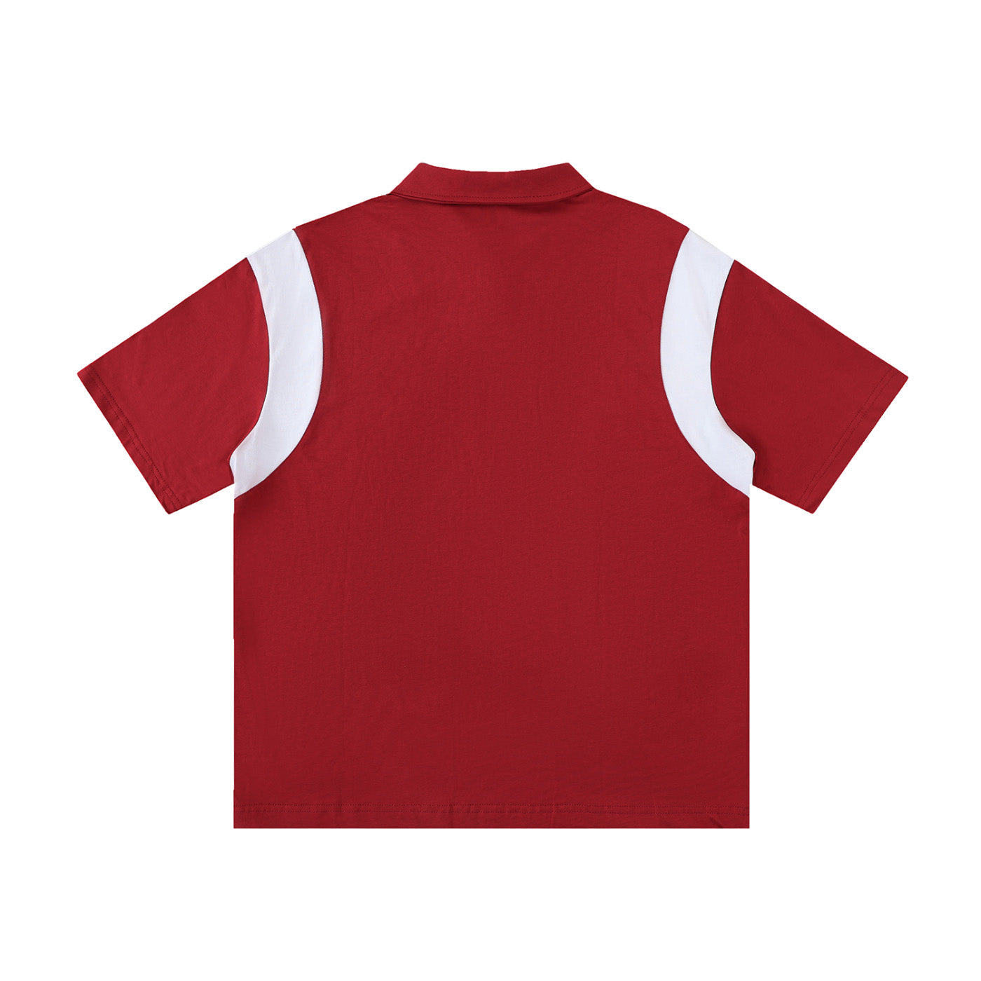 SM Sig. Panel Polo T-shirt red back