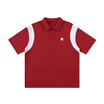 SM Sig. Panel Polo T-shirt red front