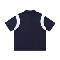 SM Sig. Panel Polo T-shirt navy back