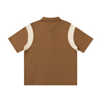 SM Sig. Panel Polo T-shirt camel back