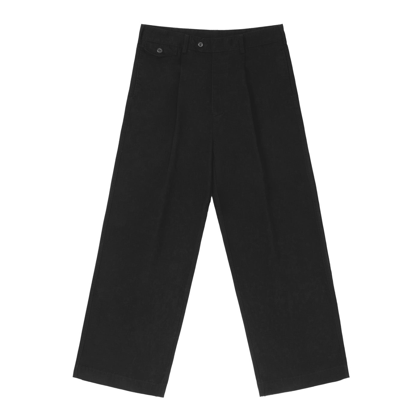 SM Pleated Trousers black front
