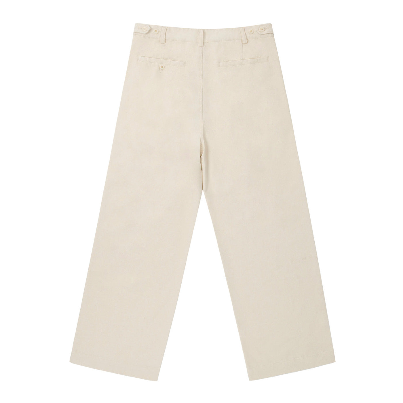 SM Pleated Trousers beige back